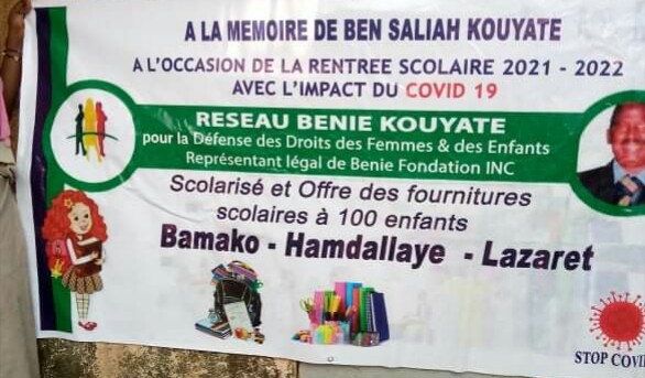 Mali : Bénie Foundation INC offre des kits scolaires aux élèves