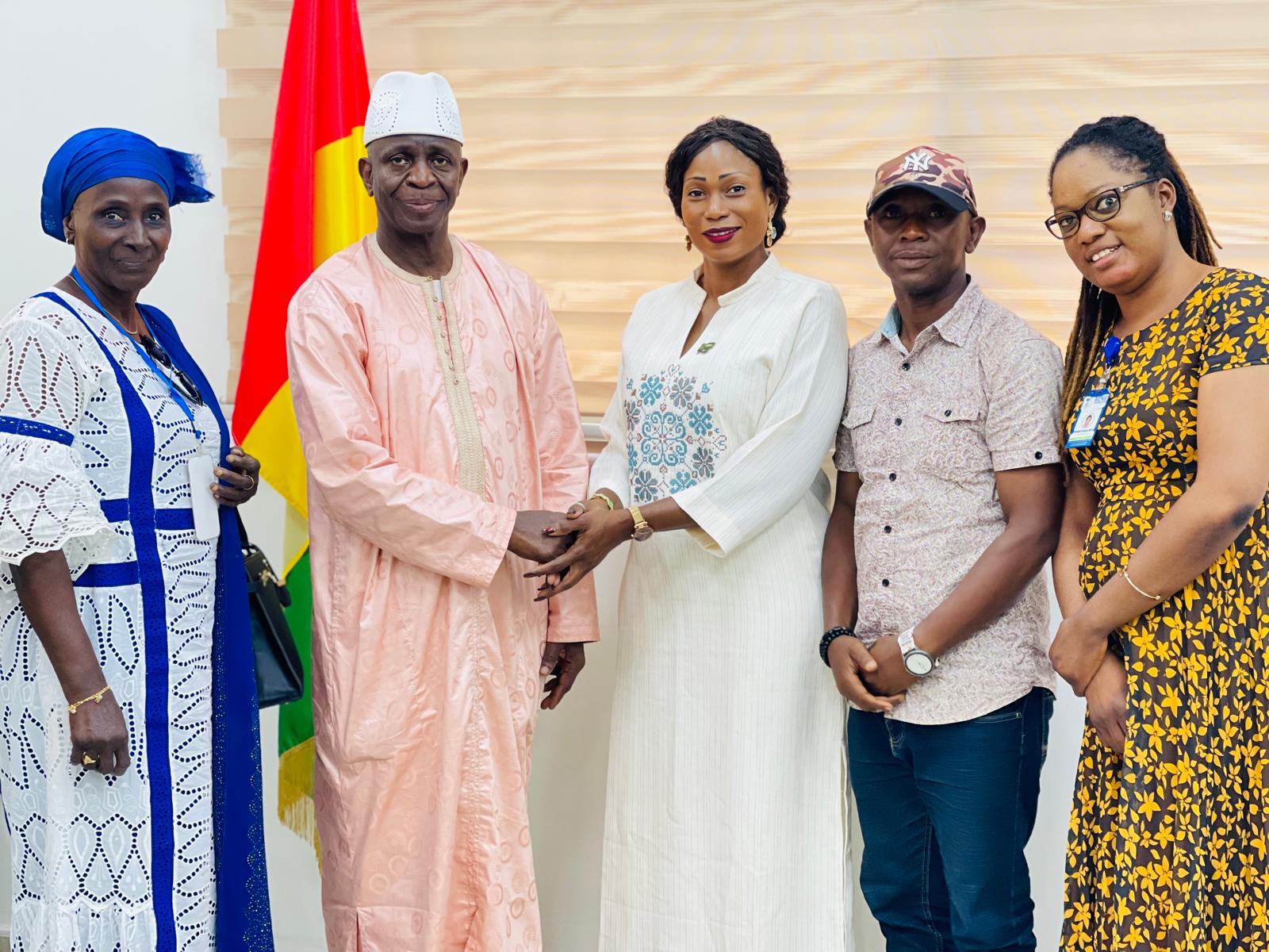 CONAKRY/MATD : L’ONG Benie Foundation INC reçue en audience par le ministre Ibrahima Kalil CONDE